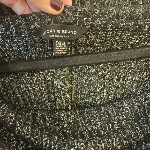 Lucky Brand lightweight ribbed sweater cowl neck 1X - Picture 3 of 8